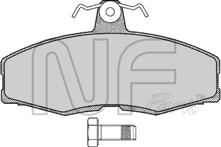 NF PARTS stabdžių trinkelių rinkinys, diskinis stabdys T0213NF